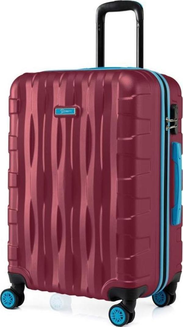 Büyük Boy Valiz 4x2 Teker Bordo 1167 - Image 1