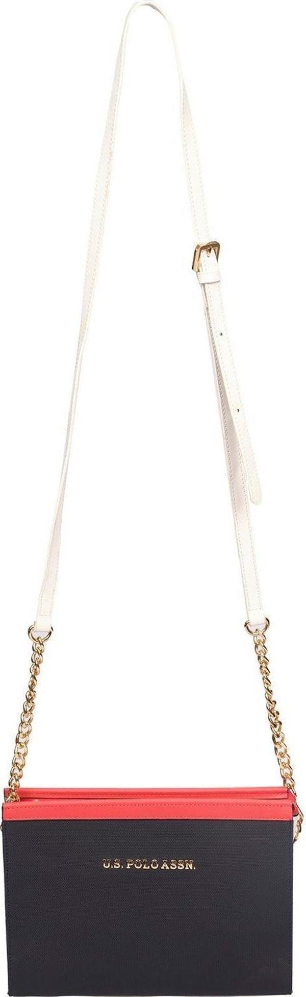 U.S. Polo Assn. Çapraz Askılı Kadın Çanta Lacivert-Kırmızı Us23259 - Image 1