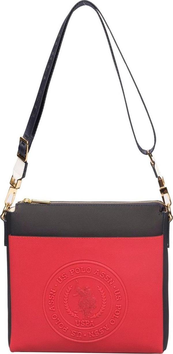 U.S. Polo Assn. Çapraz Askılı Kadın Çanta Lacivert-Kırmızı Us23311 - Image 1