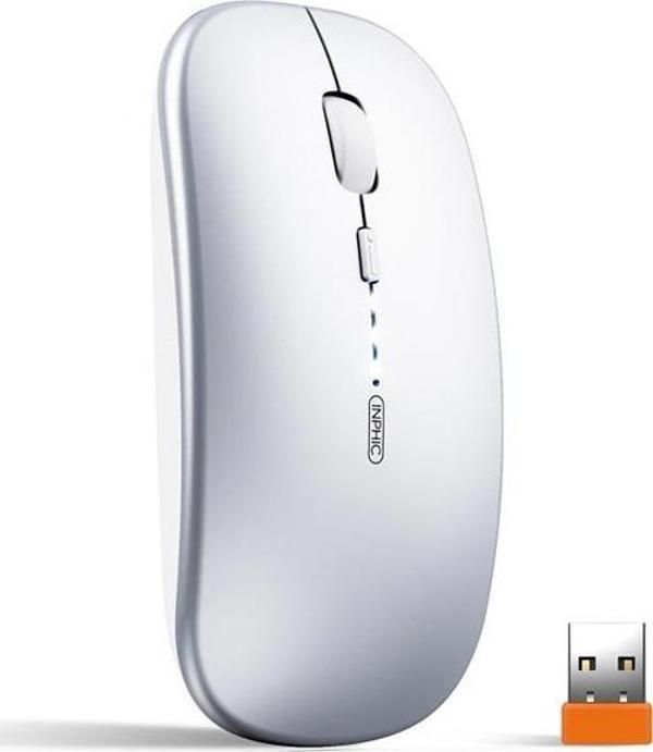 Coofbe Taşınabilir Sessiz Şarj Edilebilir Kablosuz Mouse 2.4G 3 DPI Windows Mac İos Uyumlu Mouse - Image 1