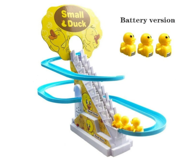 Baby Door Small Duck 3 Ördekli Pilli Merdiven Sesli Eğitici Oyuncak - Image 1