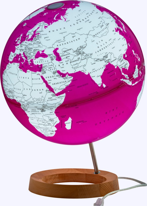 33CM DA Fuchsia / Kırmızı KÜRE IŞIKLI - Image 1