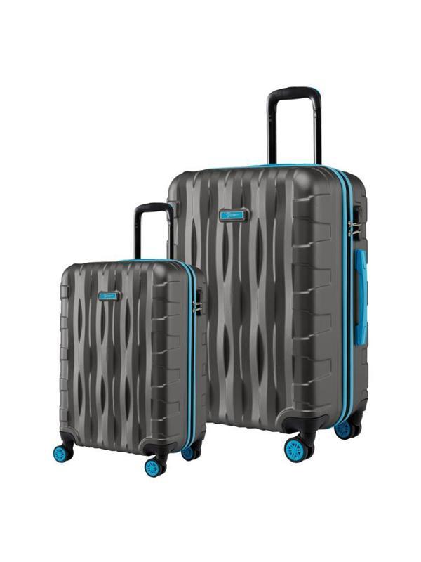 2'li Valiz Seti Büyük Boy - Kabin Boy Antrasit 1167 - Image 1