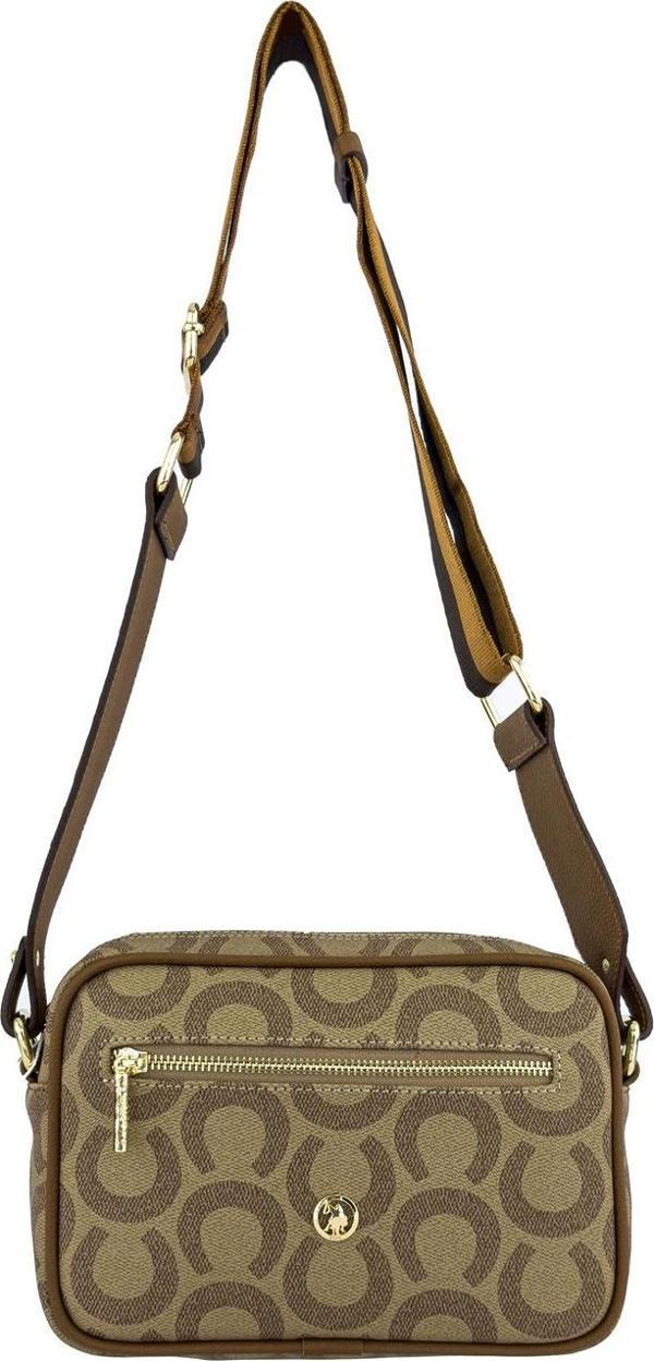 U.S. Polo Assn. Çapraz Askılı Kadın Çanta Koyu Bej Us24211 - Image 1