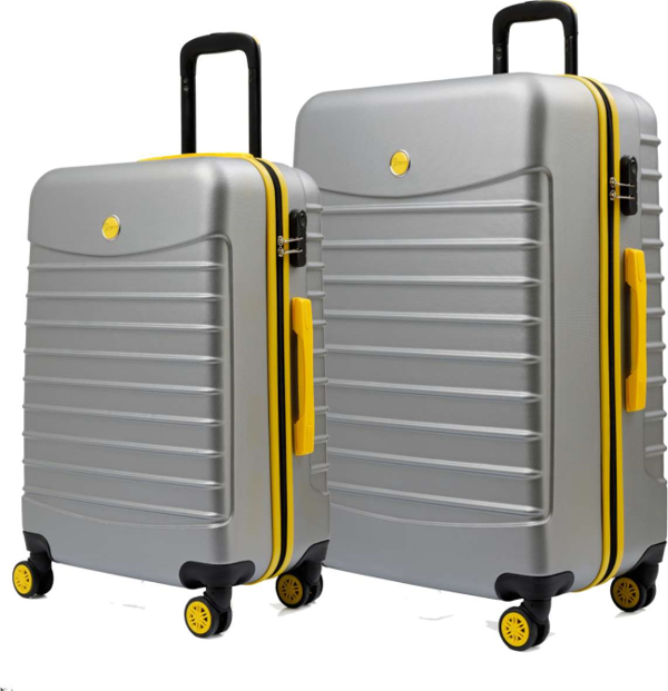 2'li Valiz Seti Büyük Boy - Orta Boy Gri 1168 - Image 1