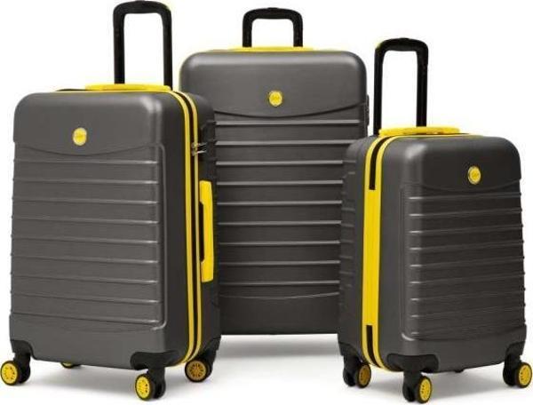 3'lü Valiz Seti Büyük Boy - Orta Boy - Kabin Boy Antrasit 1168 - Image 1