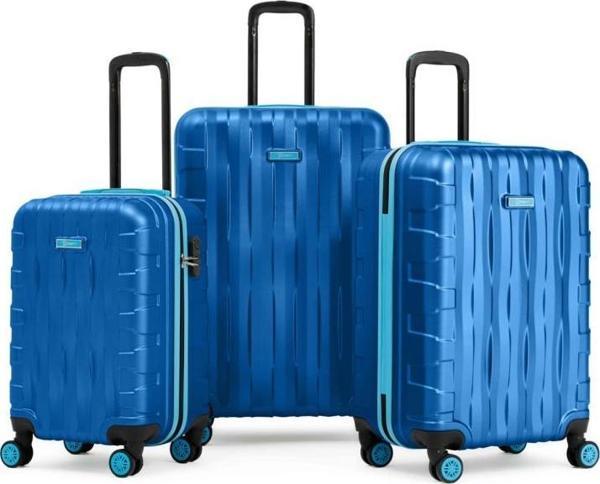 3'lü Valiz Seti Büyük Boy - Orta Boy - Kabin Boy Mavi 1167 - Image 1
