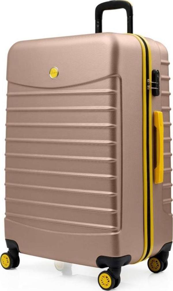 Büyük Boy Valiz 4x2 Teker Altın 1168 - Image 1