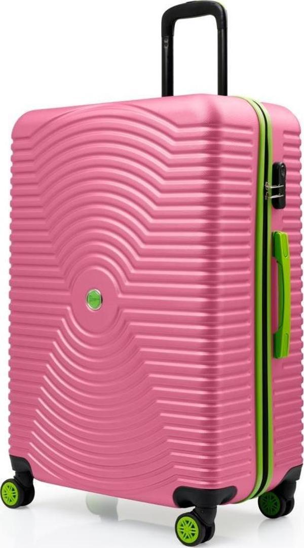 Büyük Boy Valiz 4x2 Teker Pembe 1169 - Image 1