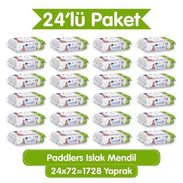 Paddlers Islak Mendil 24x72 li Koli (1728 Yaprak) - Image 1