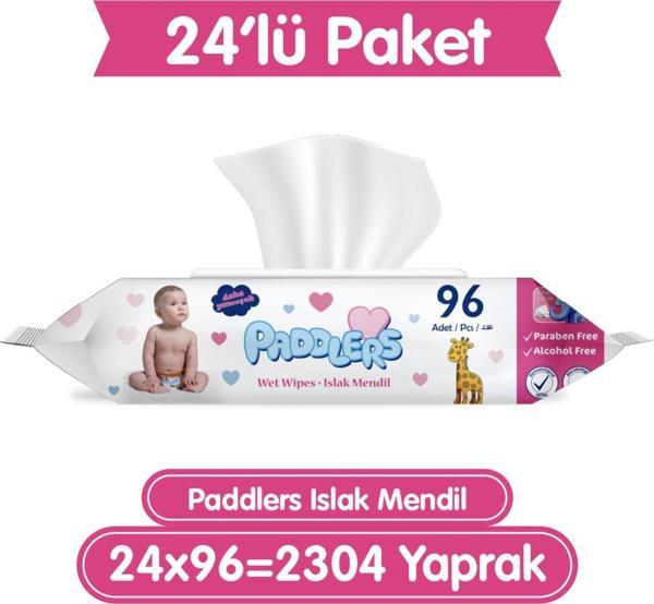 Paddlers Islak Mendil 24x96 lı Koli (2304 Yaprak) - Image 1