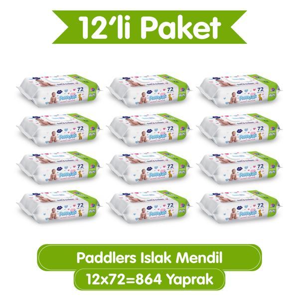 Paddlers Islak Mendil 72 x 12 li Koli(864 Yaprak) - Image 1