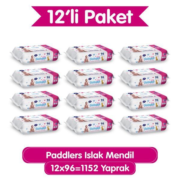 Paddlers Islak Mendil 96x12 li Koli (1152 Yaprak) - Image 1