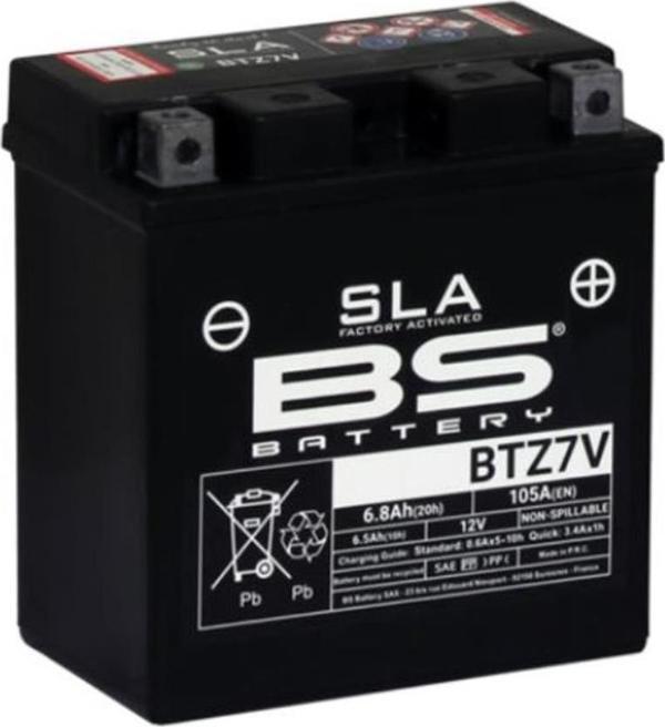 BS Battery Motosiklet Aküsü BTZ7V (SLA) - Image 1