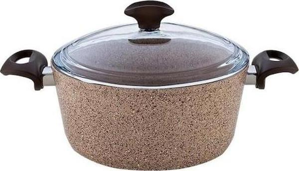 Falez Creamy Granit 28 CM Derin Tencere - CRE 3020 - Image 1