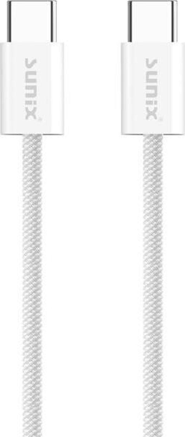Sunix 60W Hızlı Şarj USB-C Örgülü Data ve Şarj Kablosu IP10 - Image 1