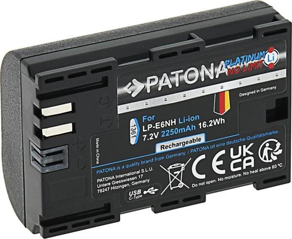 Patona Canon Lp-E6Nh Usb-C Girişli Platinum Batarya - Image 1