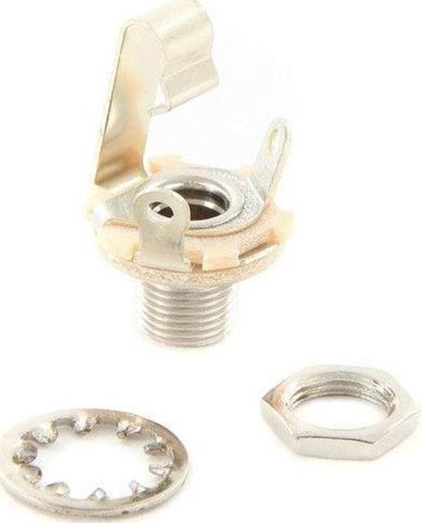 Fender 1/4 2-Conductor Guitar Output Jack with Mounting Hardware Yedek Parça - Image 1