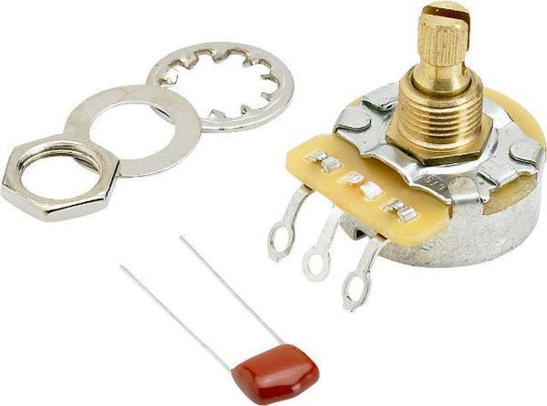 Fender 250K No-Load Split Shaft Potentiometer Vol. or Tone Yedek Parça - Image 1