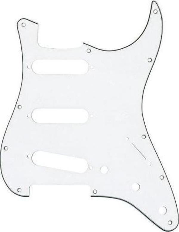 Fender Pickguard Stratocaster S/S/S 11-Hole Mount W/B/W 3-Ply Pickguard - Image 1