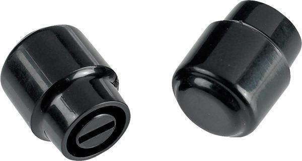 Fender Telecaster Barrel Switch Tips Black 2 Kontrol Düğmesi - Image 1