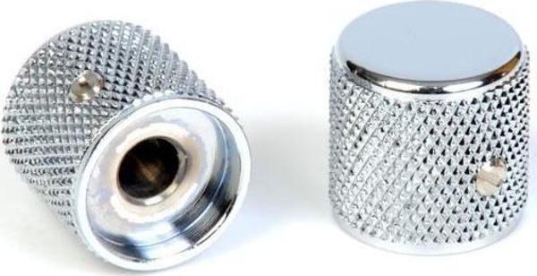 Fender Telecaster/Precision Bass Knurled Chrome 2 Kontrol Düğmesi - Image 1