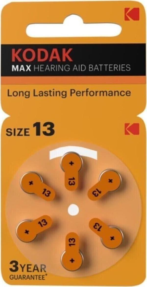 Kodak 13 Numara 10 X6 Lı 60 Adet İşitme Cihazı Pili Pr48 1.45V - Image 1