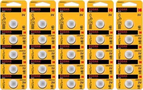 Kodak 5X5 25 Adet Cr2032 Max Lityum Para Pil - Image 1