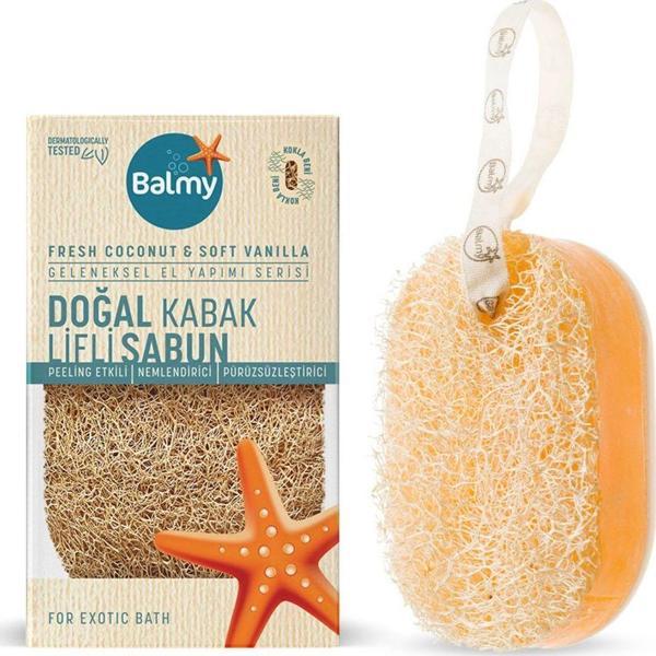 Balmy Doğal Kabak Lifli Sabun-Coconut&Vanılla - Image 1