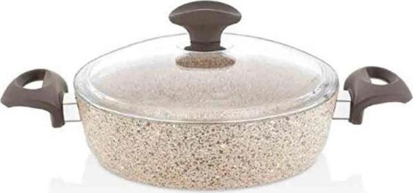 Falez Creamy Karnıyarık Granit Tencere 24 Cm Model : CRE 3007 - Image 1