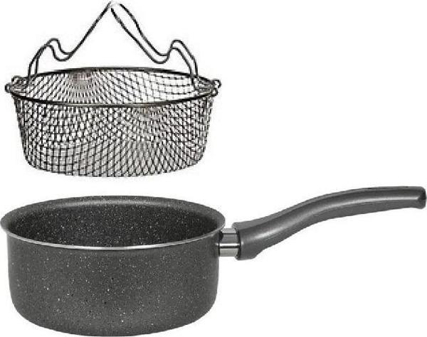 Mehtap Granit Kızırtma Tavası Kapaksız 22 CM - Image 1