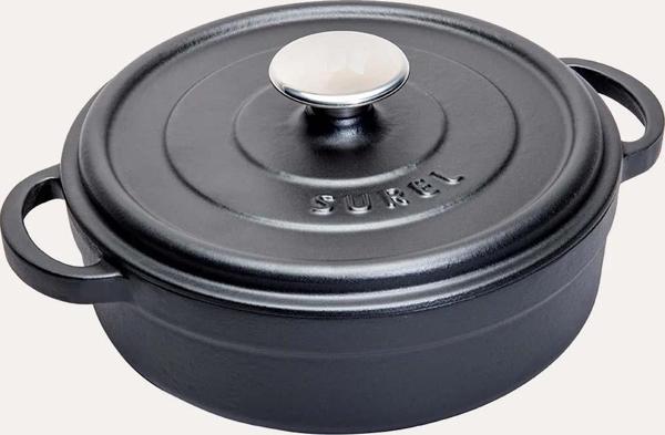 Demirdöküm 24 CM Kısa Tencere Siyah  - Image 1