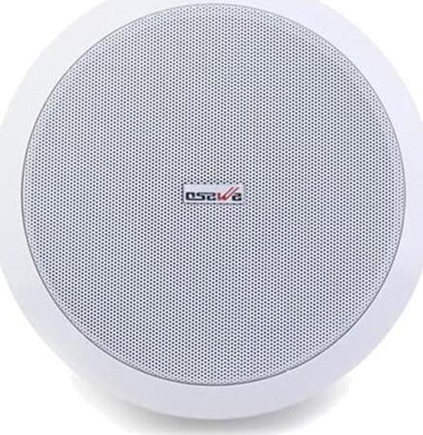 OSAWA OSW-818 20 Cm Hat Trafolu Alçıpan Hoparlör Beyaz Tavan Hoparlörü - Image 1