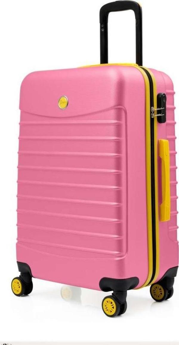 Orta Boy Valiz 4x2 Teker Rose 1168 - Image 1