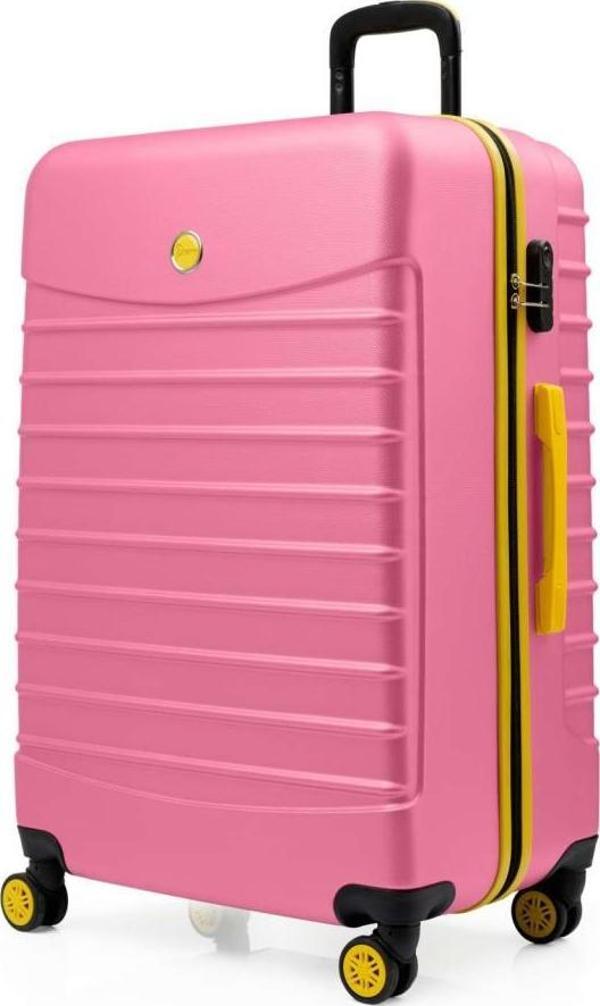 Büyük Boy Valiz 4x2 Teker Rose 1168 - Image 1