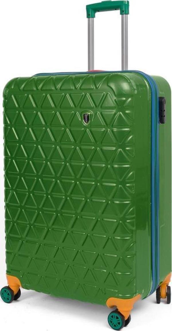 Kabin Boy %100 Polikarbon Valiz 4x2 Teker Yeşil 1089 - Image 1
