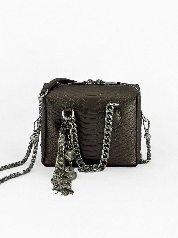 Kriste Bell Kadın Çanta Çapraz Askılı Pewter 26262 - Image 1