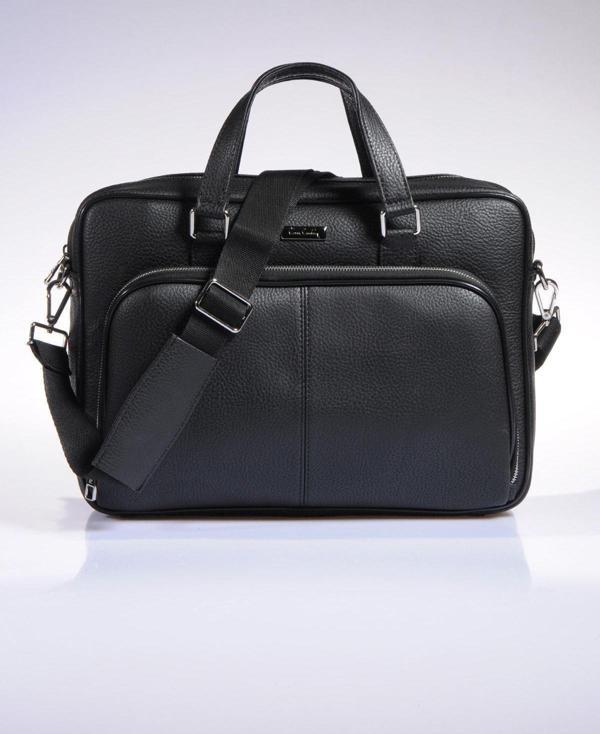 Pierre Cardin Erkek Evrak Çantası Siyah Pc001116 - Image 1