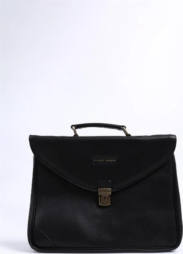 Pierre Cardin Erkek Evrak Çantası Siyah Pc001194 - Image 1