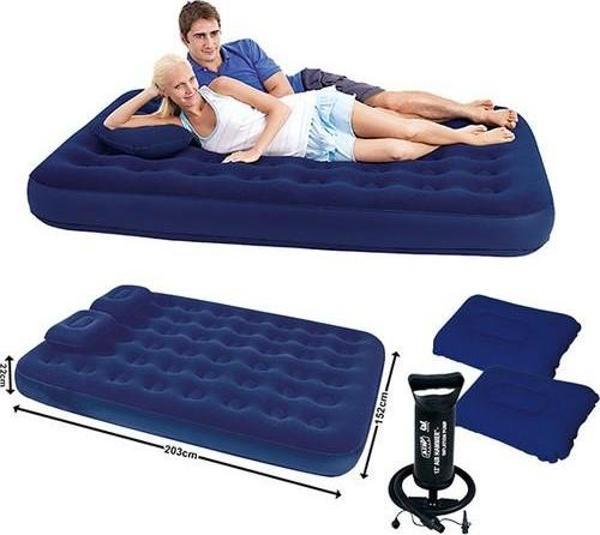 Bestway Pompa ve Yastıklı Çift Kişilik Şişme Yatak Seti - Image 1