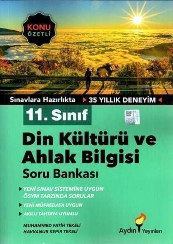 Aydın Yayınları 11. Sınıf Din Kültürü ve Ahlak Bilgisi Konu Özetli Soru Bankası - Aydın Yayınları - Image 1
