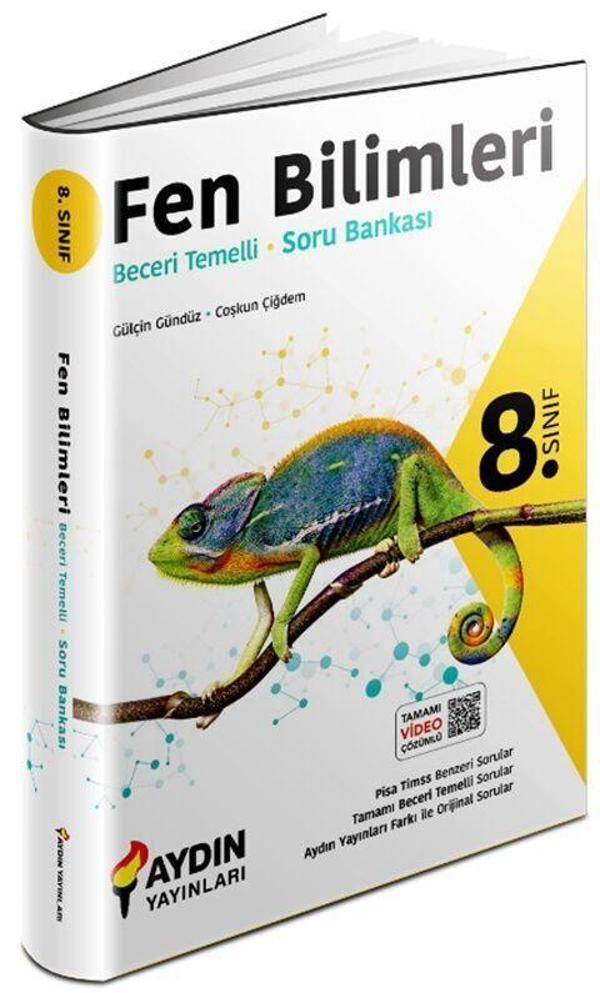 Aydın Yayınları 8. Sınıf Fen Bilimleri Beceri Temelli Soru Bankası - Aydın Yayınları - Image 1