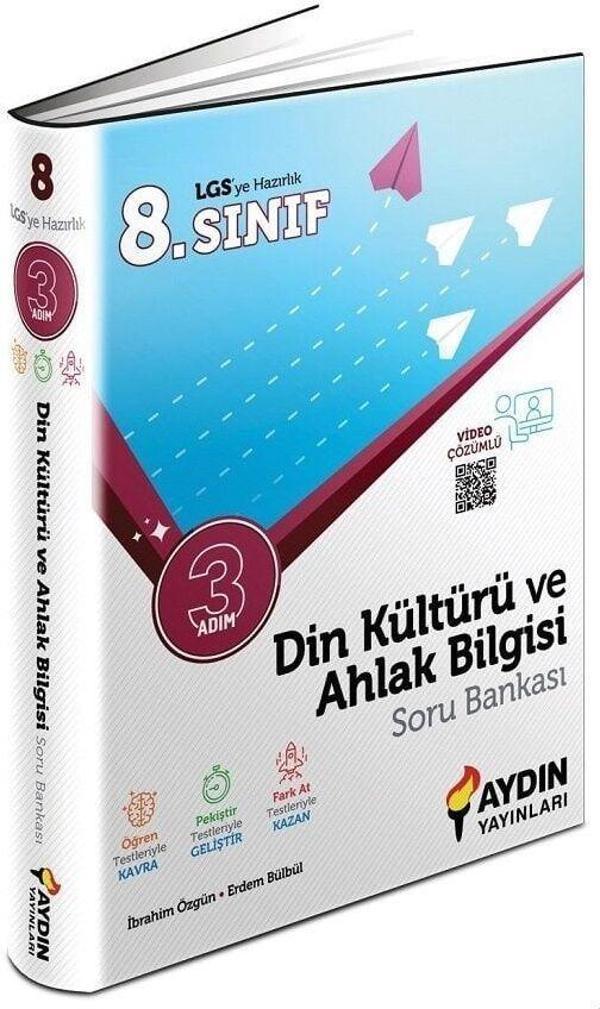 Aydın Yayınları 8. Sınıf LGS Din Kültürü ve Ahlak Bilgisi Üç Adım Soru Bankası - Aydın Yayınları - Image 1