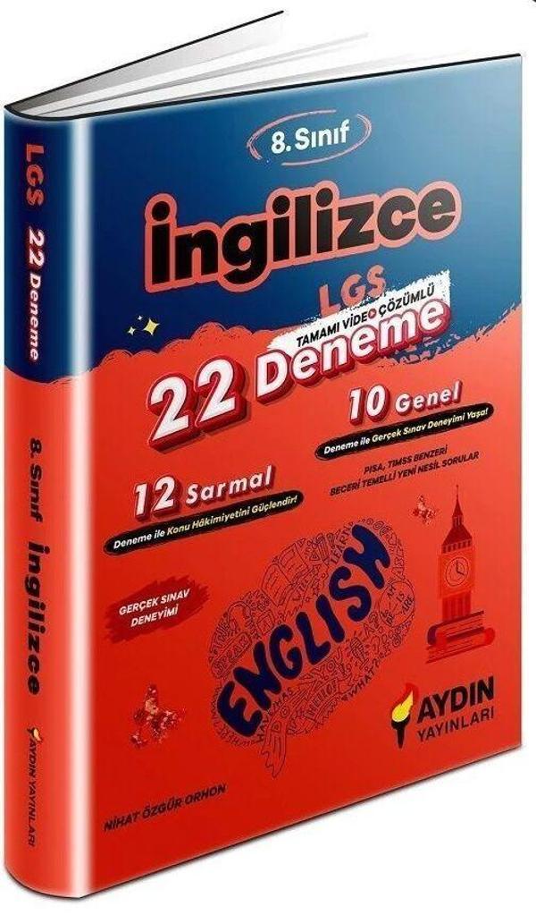 Aydın Yayınları 8. Sınıf LGS İngilizce 22 Deneme - Aydın Yayınları - Image 1