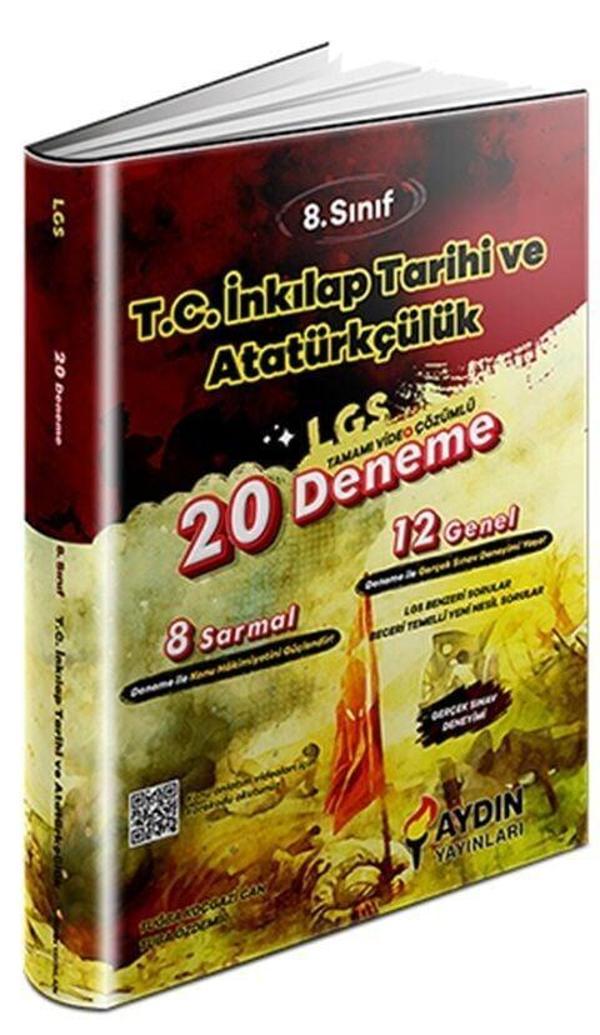 Aydın Yayınları 8. Sınıf LGS İnkılap Tarihi ve Atatürkçülük 20 Deneme - Aydın Yayınları - Image 1