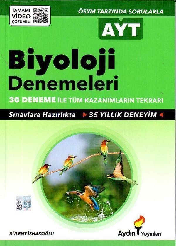 Aydın Yayınları AYT Biyoloji 30 lu Denemeleri - Aydın Yayınları - Image 1