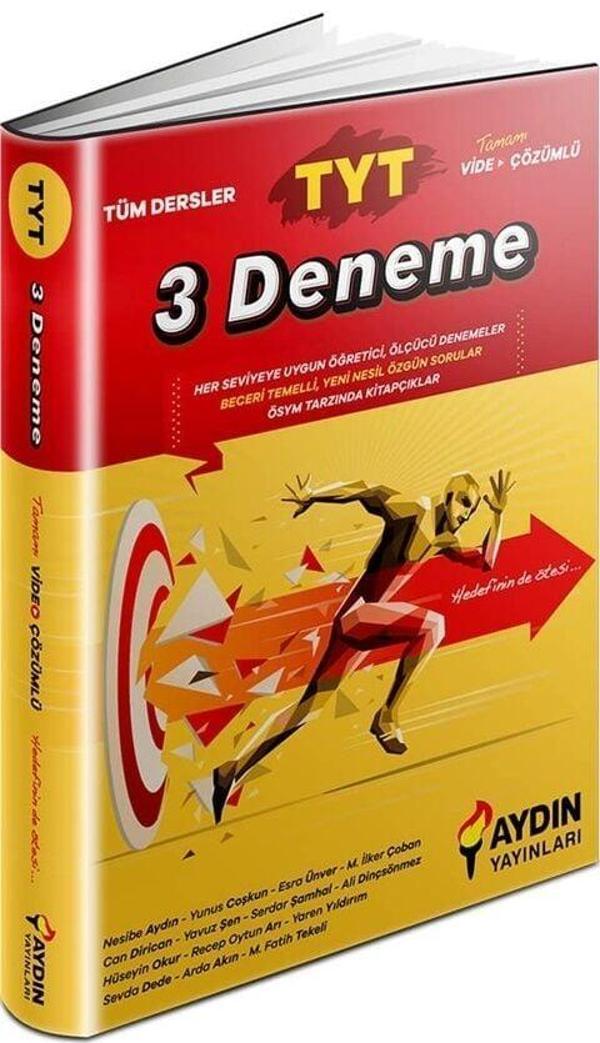 Aydın Yayınları TYT Tüm Dersler 3 Deneme - Aydın Yayınları - Image 1