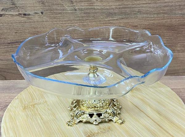 Gold Ayaklı Çerezlik Kahvaltılık Sunumluk  - Image 1