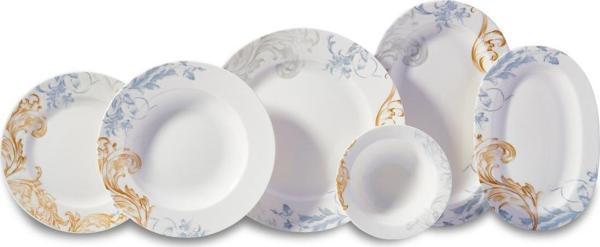 Korkmaz Vanessa 55 Parça 12 Kişilik Porselen Yemek Takımı A8865 - Image 1