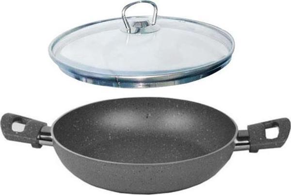 Mehtap Granit Sahan 18 CM Cam Kapaklı - Image 1